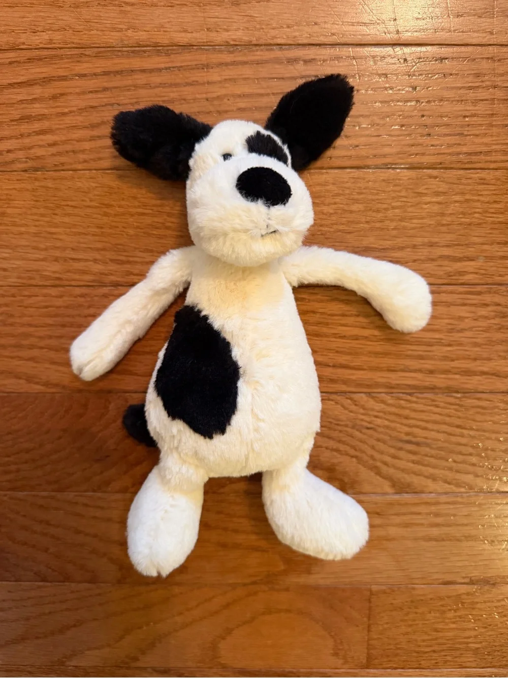 Jellycat Bashful Black and Cream Puppy 7.5”